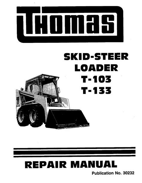 thomas skid steer service manual|thomas skid steer dealer locator.